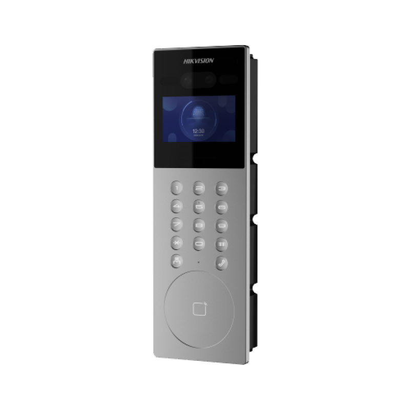 Panou exterior videointerfon TCP/IP pentru blocuri si spatii birouri, control acces integrat card si DETECTIE FACIALA  - HIKVISION DS-KD9203-E6