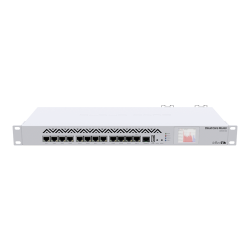 Cloud Core Router, 12 x Gigabit, RouterOS L6, 1U - MikroTik CCR1016-12G