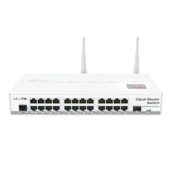 Cloud Router Switch, 24 x Gigabit, 1 x SFP, RouterOS L5 - MikroTik CRS125-24G-1S-2HnD-IN