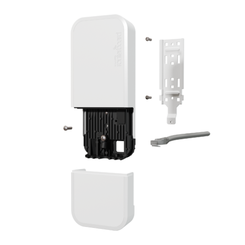 wAP ac, 2 x Gigabit, 802.11b/g/n 2.4Ghz, 802.11an/ac 5GHz, alb outdoor, injector PoE - MikroTik RBwAPG-5HacD2HnD