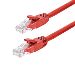 Patch cord Gigabit UTP cat6, LSZH, 0.25m, rosu - ASYTECH Networking TSY-PC-UTP6-025M-R