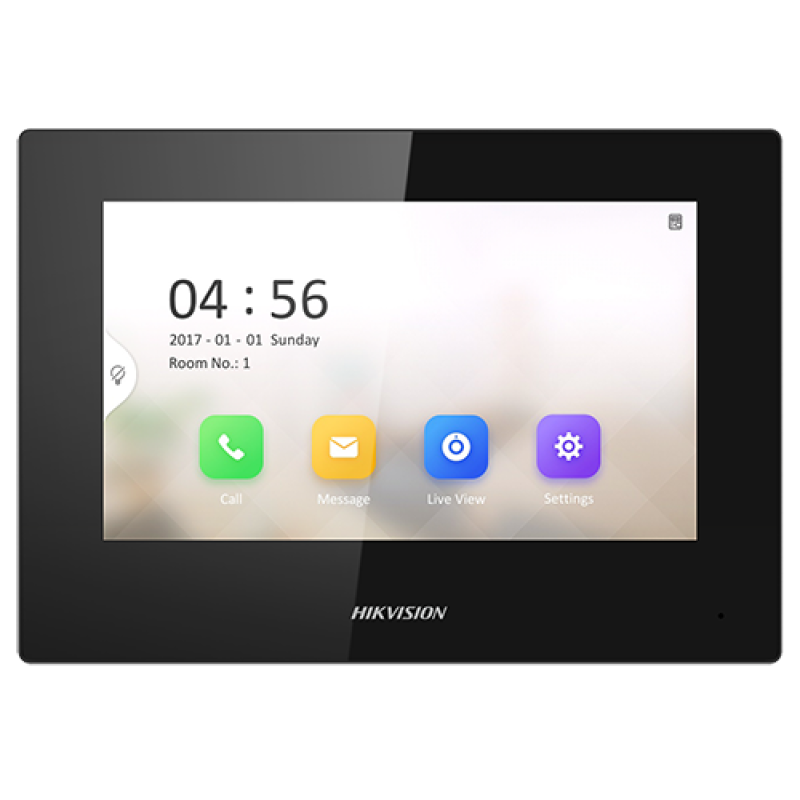 Monitor videointerfon TCP/IP, TFT LCD 7 inch touch screen, PoE - HIKVISION DS-KH6320-LE1
