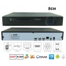 NVR 8 canale H.265 pentru camere cu IP până la 5 MP NVR-6008M