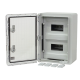 Cutie modulara IP65 din ABS gri, usa transparenta, 2 x 9 module, 250x350x150 mm PP3112