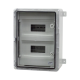 Cutie modulara IP65 din ABS gri, usa transparenta, 2 x 12 module, 300x400x170 mm PP3114