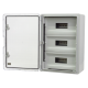 Cutie modulara IP65 din ABS gri, usa transparenta, 3 x 15 module, 350x500x190 mm PP3116