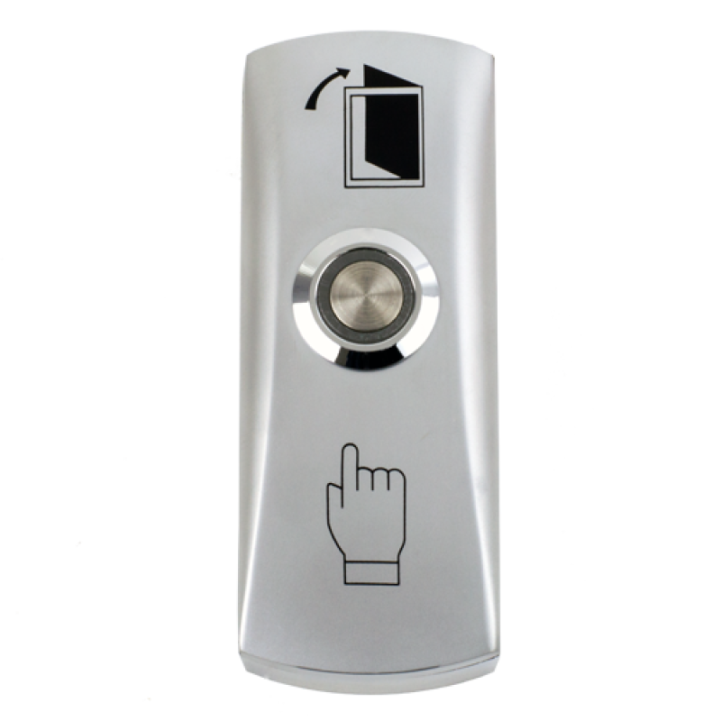 Buton iesire aplicabil din metal, cu LED CSB-805L