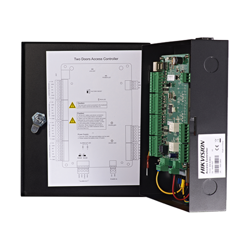 Centrala de control acces pentru 2 usi bidirectionala, conexiune TCP/IP - HIKVISION DS-K2802