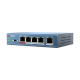 Switch 4 porturi PoE, 1 port uplink- HIKVISION DS-3E0105P-E-M