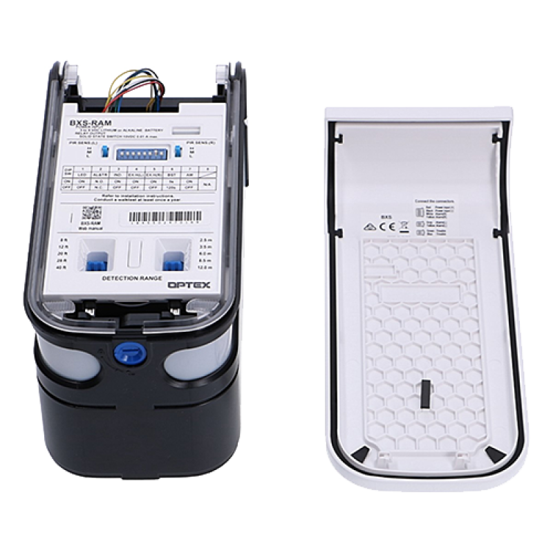 Detector de miscare PIR exterior, quad narrow cu anti-masking, baterii - OPTEX BXS-RAM
