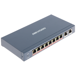 Switch 8 porturi PoE+, 2 porturi uplink - HIKVISION DS-3E0310HP-E