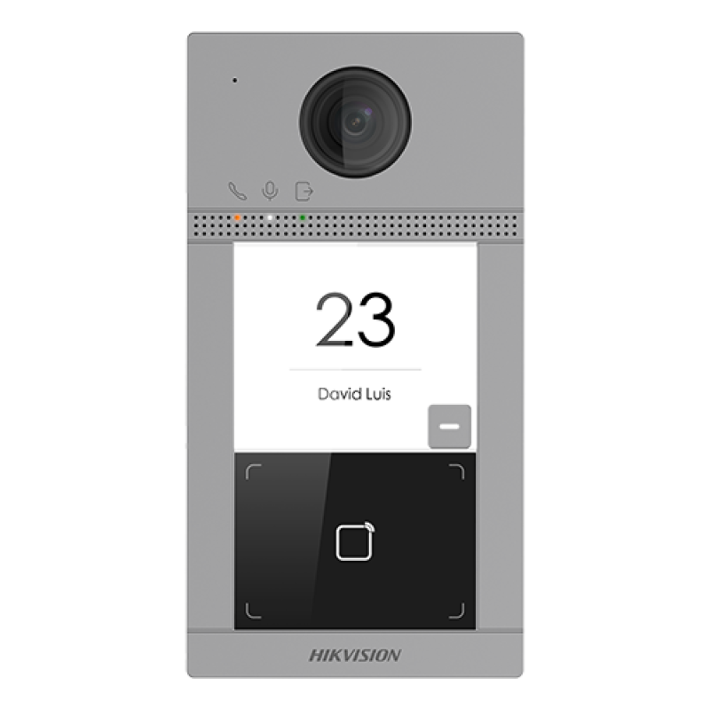 Panou exterior videointerfon TCP/IP pentru 1 familie, Wi-Fi 2.4GHz, control acces integrat - HIKVISION DS-KV8113-WME1