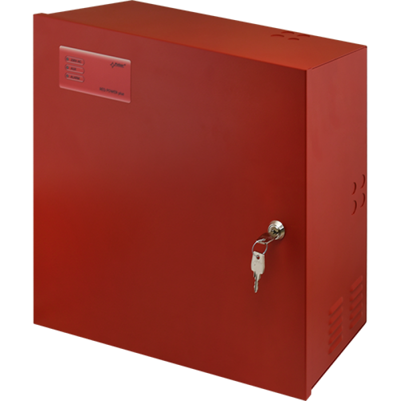 Sursa de alimentare EN 54-4, 27.6V/8.8A, cutie metalica cu loc acumulatori 2x28Ah/12V - PULSAR EN54C-10A28