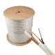 Cablu coaxial RG59 + alimentare 2x0.75, 305m, alb TSY-RG59+2X0.75-W