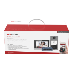 KIT videointerfon pentru o familie, Wi-Fi 2.4Ghz, monitor 7 inch - HIKVISION DS-KIS604-S