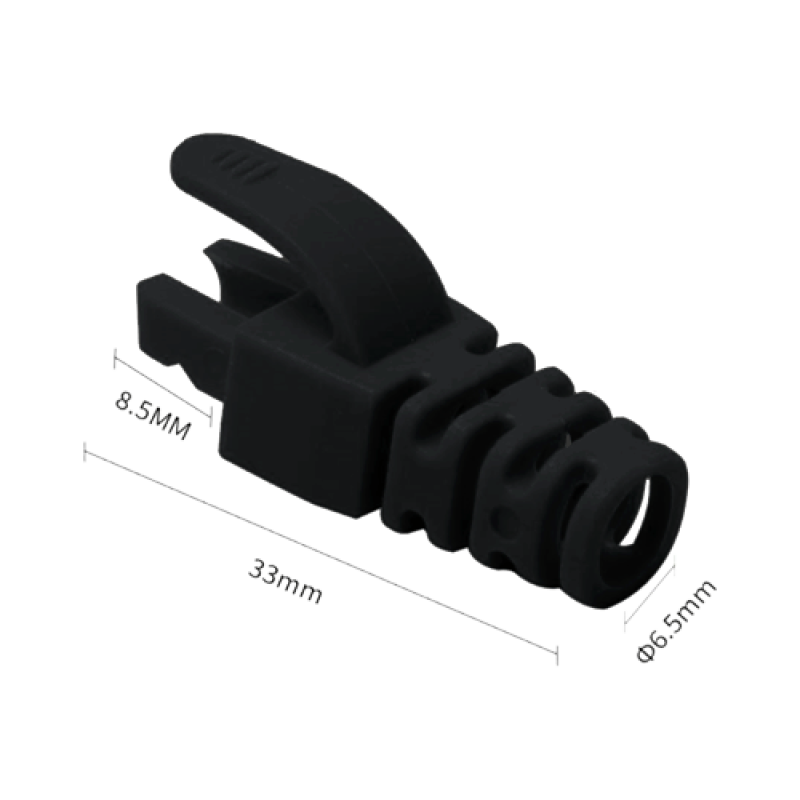 Manson protectie mufa RJ45, negru (100buc) RJ45-CAP-BK