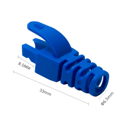 Manson protectie mufa RJ45, albastru (100buc) RJ45-CAP-BL