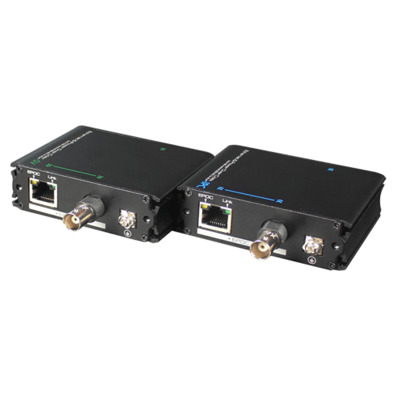 Extender date+PoE (EPOC) pe cablu Coaxial/UTP, 400-500 metri - UTEPO UTP7301EPOC