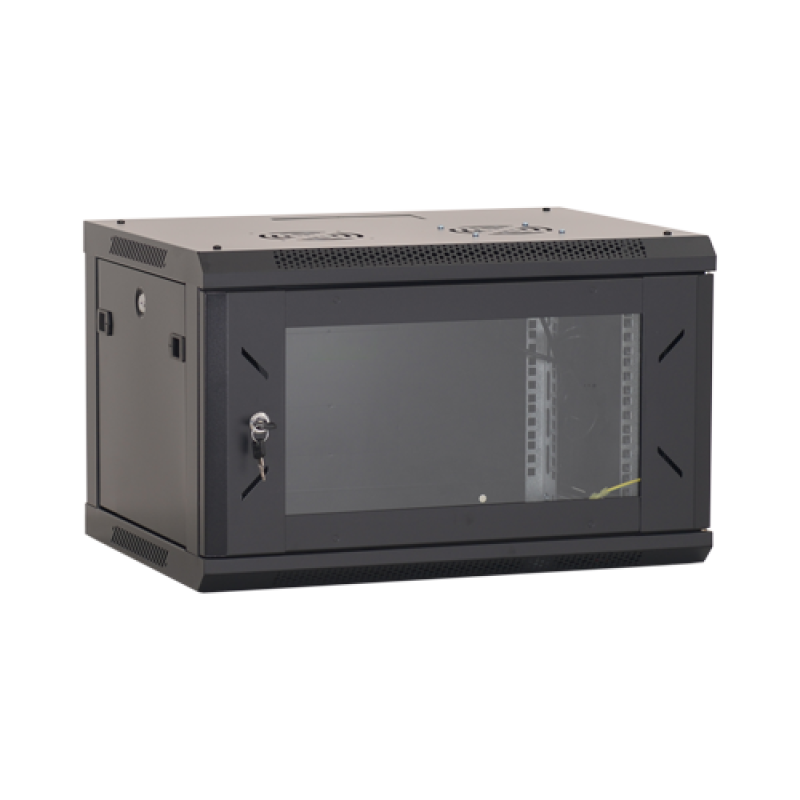 Rack perete 6U 19' 600x450, capacitate incarcare 80 Kg, negru - ASYTECH Networking ASY-6U-6045W