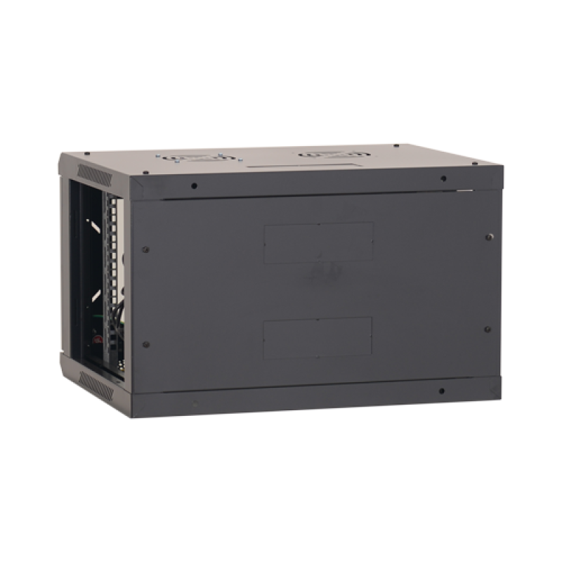 Rack perete 6U 19' 600x450, capacitate incarcare 80 Kg, negru - ASYTECH Networking ASY-6U-6045W