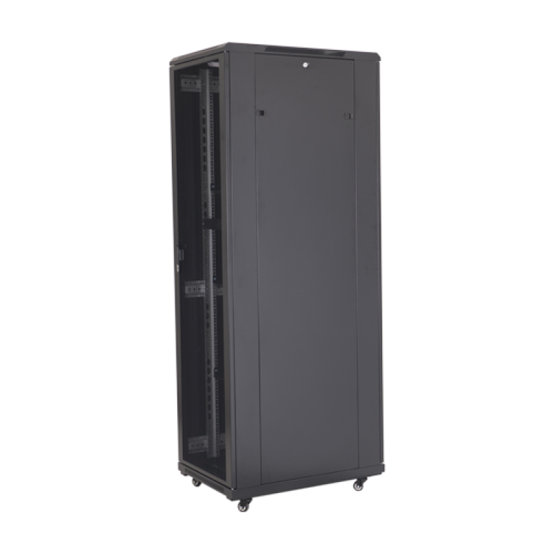 Rack podea 42U 19' 600x800, capacitate incarcare 800 Kg, negru - ASYTECH Networking ASY-42U-6080S