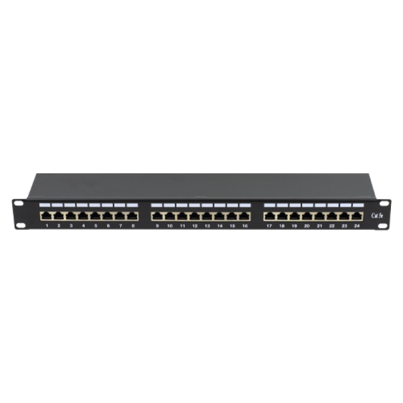 Patch Panel 1U, FTP cat5e, 24 porturi RJ45 - ASYTECH Networking ASY-PP-FTP5E-24