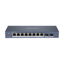 Switch 8 porturi Gigabit PoE, 2 port SFP uplink, SMART Management - HIKVISION DS-3E1510P-SI