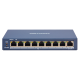 Switch 8 porturi PoE, 1 port uplink RJ45, SMART Management - HIKVISION DS-3E1309P-EI