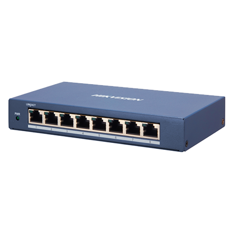 Switch 8 porturi Gigabit, SMART Management - HIKVISION DS-3E1508-EI