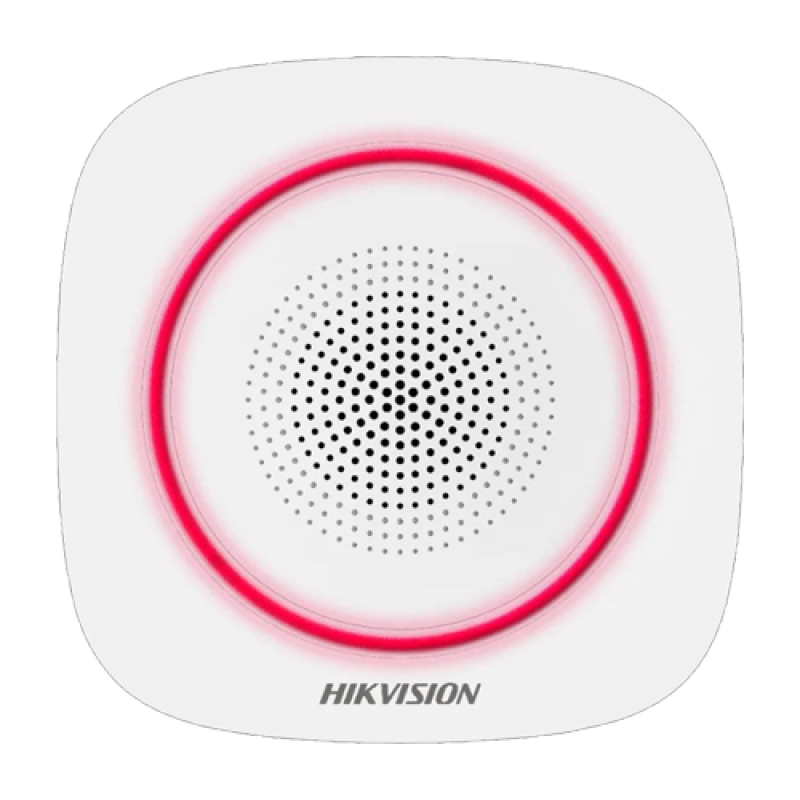 Sirena wireless AX PRO de interior cu led rosu, 868Mhz - HIKVISION DS-PS1-I-WE-R