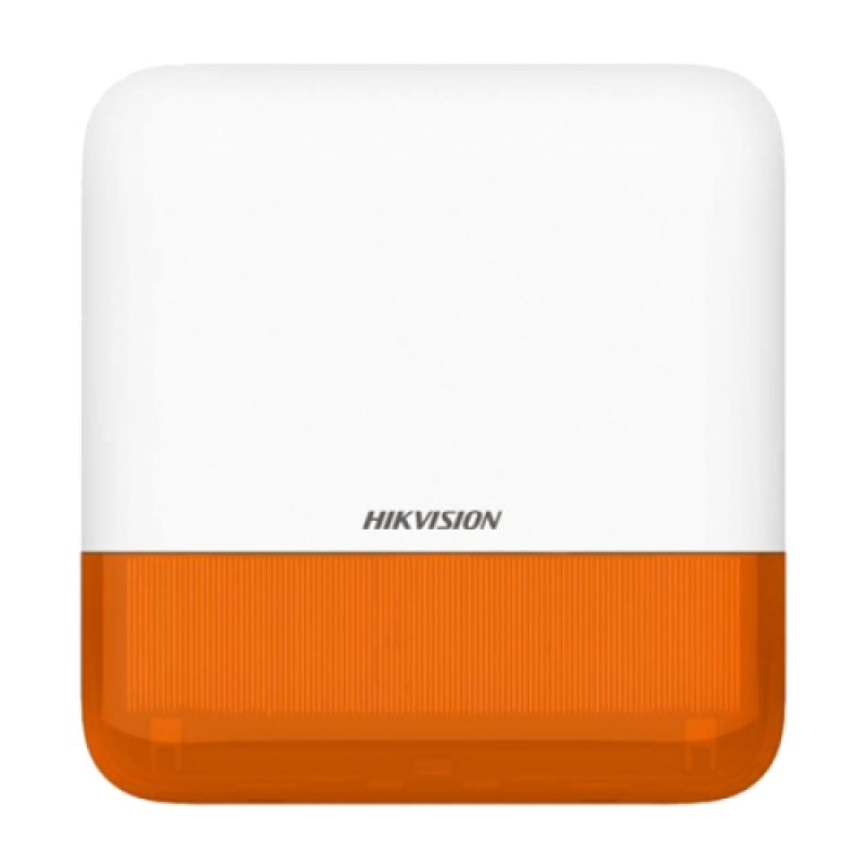 Sirena wireless AX PRO de exterior cu flash, led Portocaliu, 868Mhz - HIKVISION DS-PS1-E-WE-O