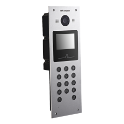 Panou exterior videointerfon TCP/IP pentru blocuri si spatii birouri, control acces card, afisaj LCD- HIKVISION DS-KD3003-E6