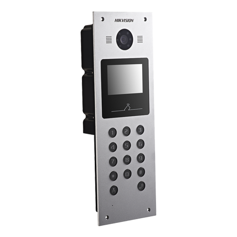 Panou exterior videointerfon TCP/IP pentru blocuri si spatii birouri, control acces card, afisaj LCD- HIKVISION DS-KD3003-E6