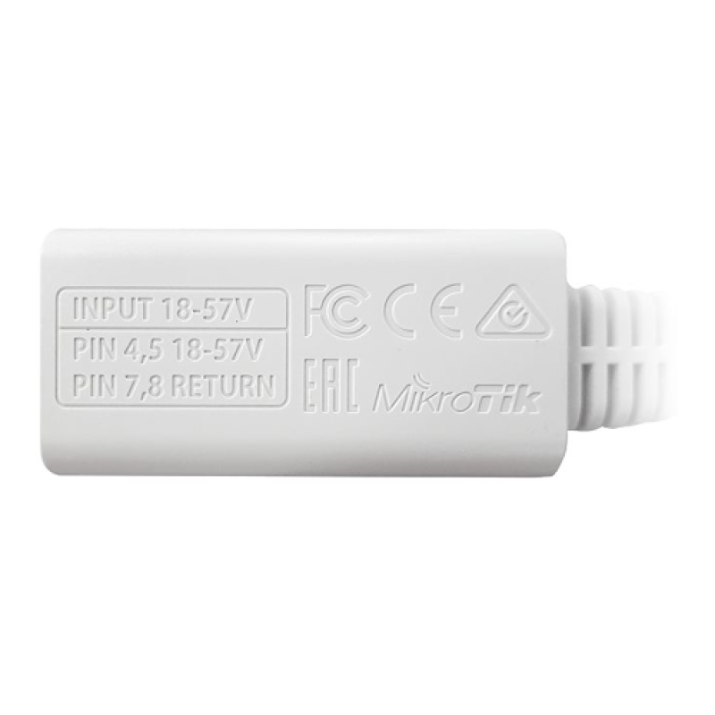 Injector PoE pasiv 18-57V, Gigabit - Mikrotik RBGPOE