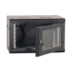 Rack perete 4U 19'' 600x600, capacitate incarcare 80 Kg, negru - ASYTECH Networking ASY-4U-6060W
