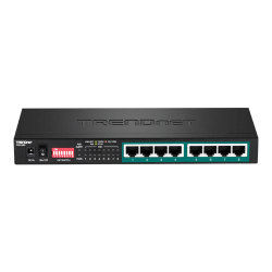 Switch 8 porturi Gigabit Long Range 200m PoE+ - TRENDnet TPE-LG80