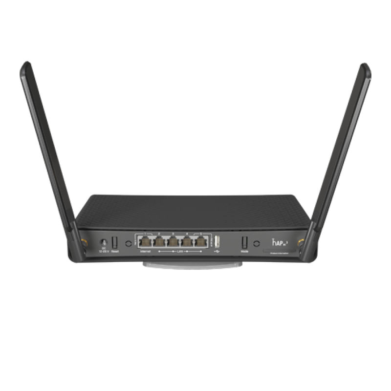 hAP acÂ³, 5 x Gigabit, 1 x PoE, 802.11b/g/n 2.4Ghz, 802.11ac 5Ghz, antene externe 3dBi 2.4GHz, 5.5dBi 5GHz - MikroTik RBD53iG-5HacD2HnD