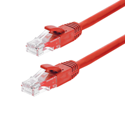Patch cord Gigabit UTP cat6, LSZH, 3.0m, rosu - ASYTECH Networking TSY-PC-UTP6-3M-R