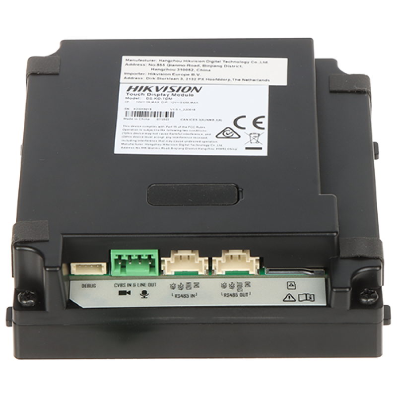Modul afisaj IPS touch screen, 4 inch,  pentru Interfon modular - HIKVISION DS-KD-TDM