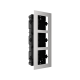 Rama montaj ingropat din otel inoxidabil, 3 module, pentru Interfon modular - HIKVISION DS-KD-ACF3-S
