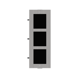 Rama montaj ingropat din otel inoxidabil, 3 module, pentru Interfon modular - HIKVISION DS-KD-ACF3-S