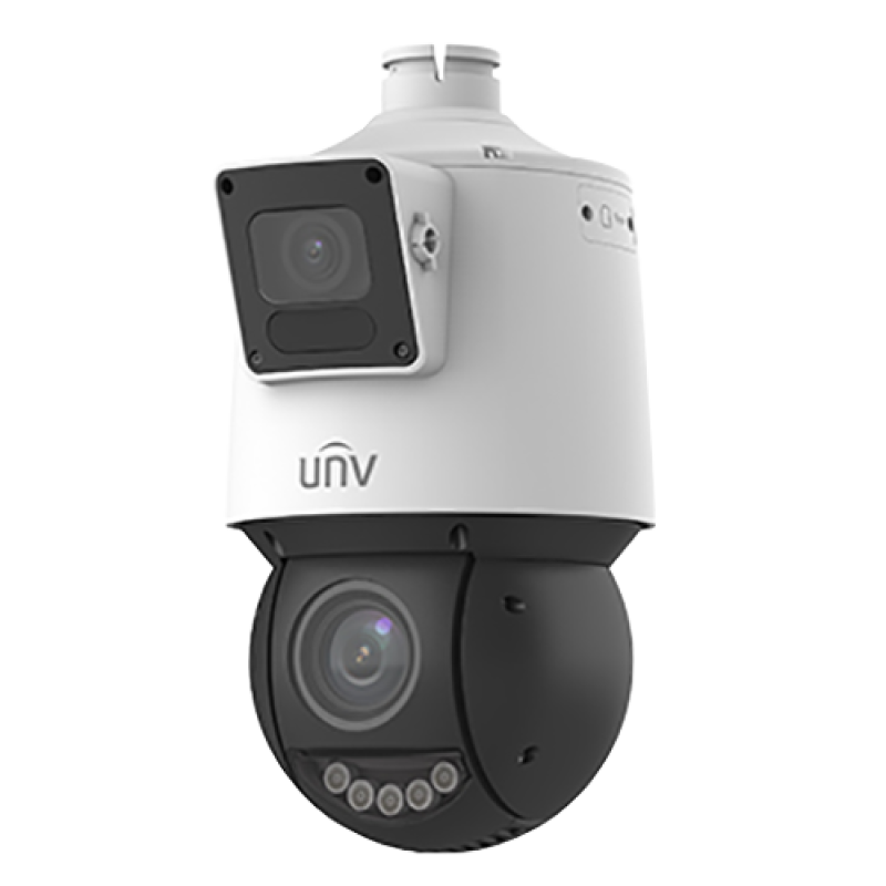 Camera Dual-lens IP, PTZ, 4MP, 25X, IR100m&WL30m, AutoTracking, Audio, Alarm, PoE, IP66 - UNV IPC94144SFW-X25-F40C